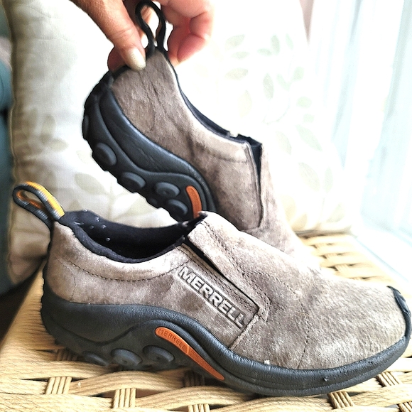 Merrell Women's Waterproof Jungle Moc Suede Shoes Size 6 in Gray - Picture 4 of 16
